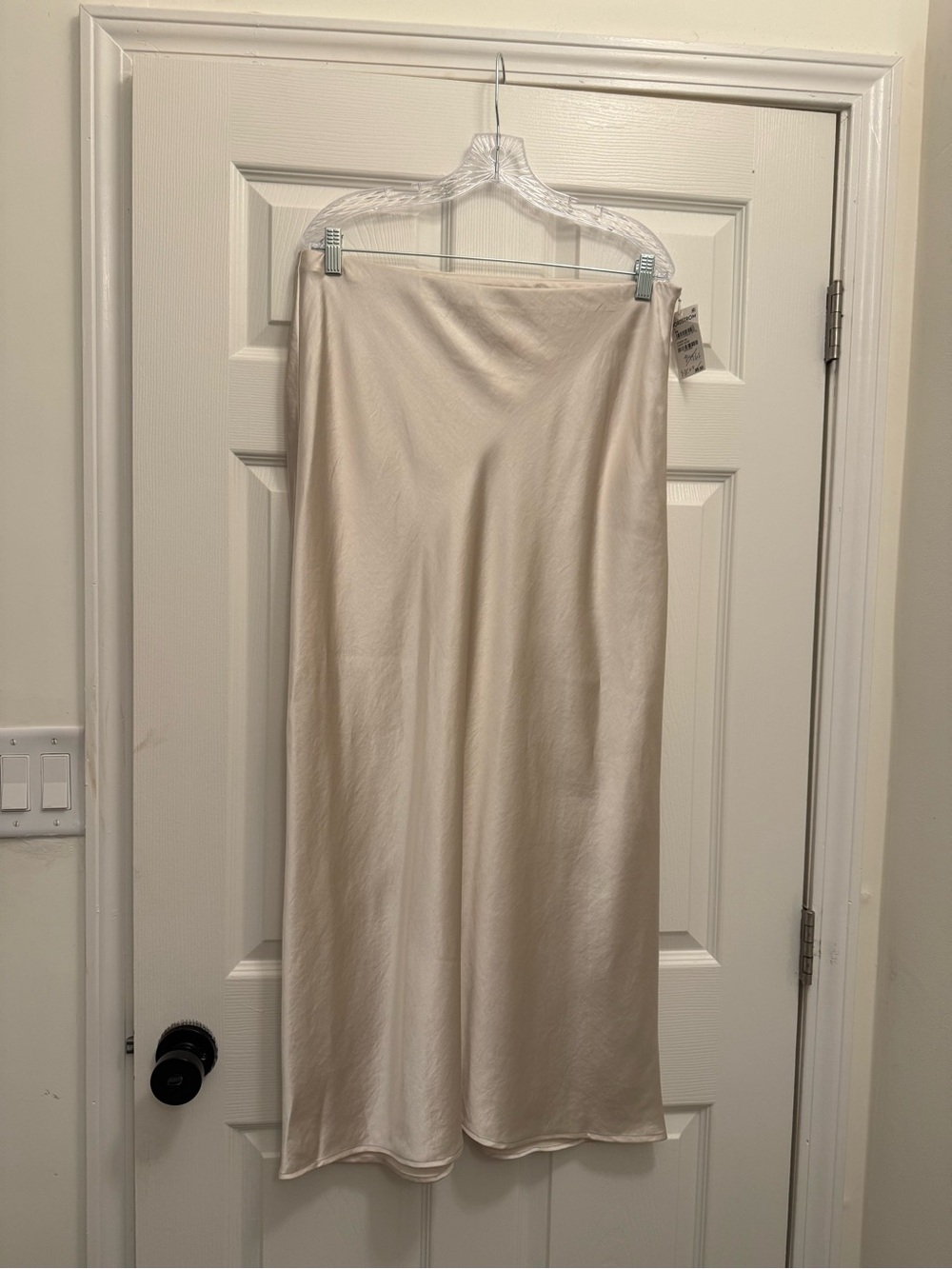 Open Edit Satin Maxi Skirt